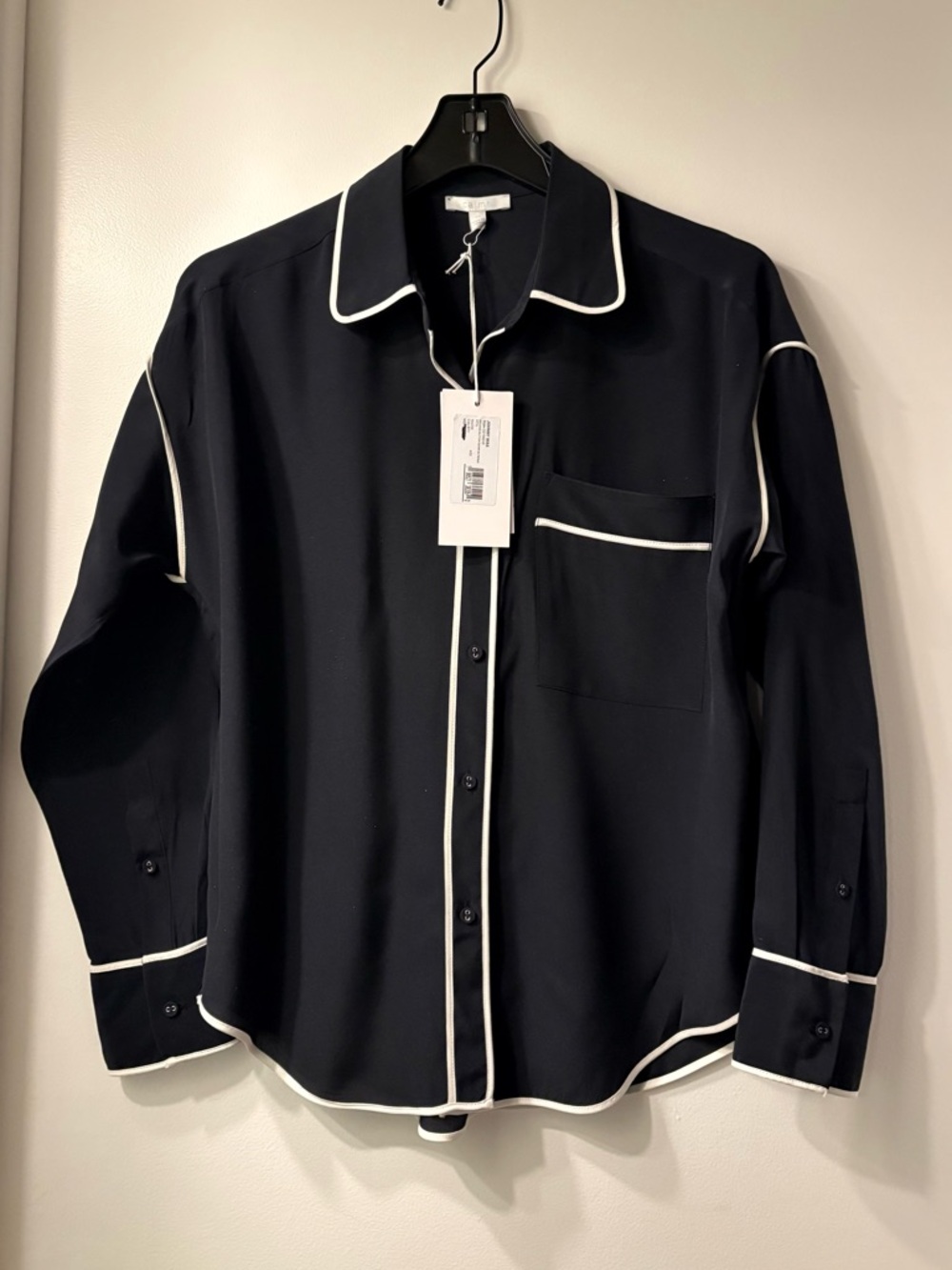 Johnny Was Calme Relaxed Button Down with Piping XS NWT